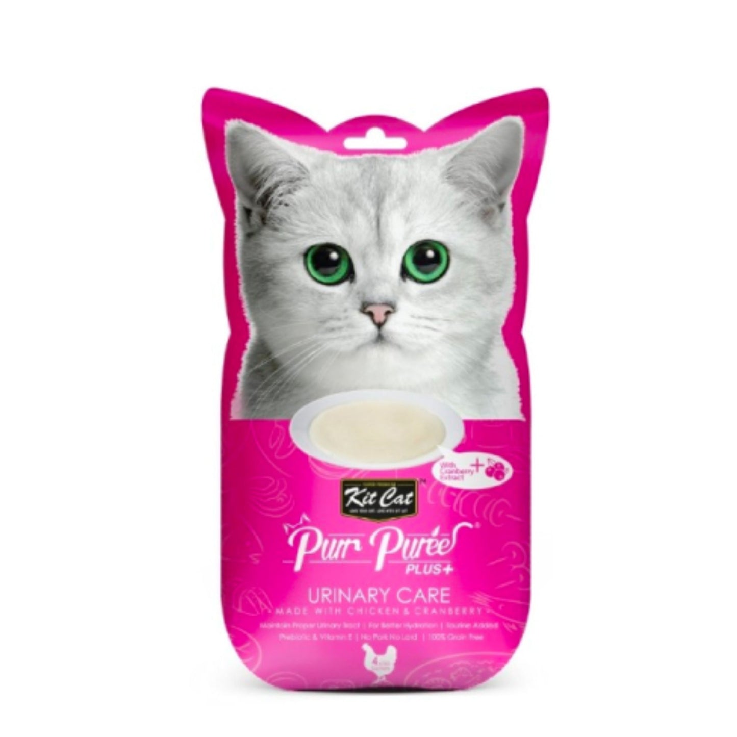 Kit Cat Purr Purée sabor Pollo - Cuidado Urinario 60gr