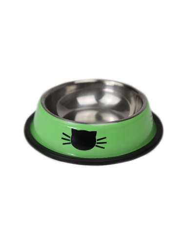 BRNX Plato de Acero Inoxidable Gato