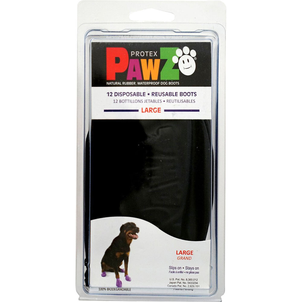 Pawz Botitas Negras para Perro Talla L