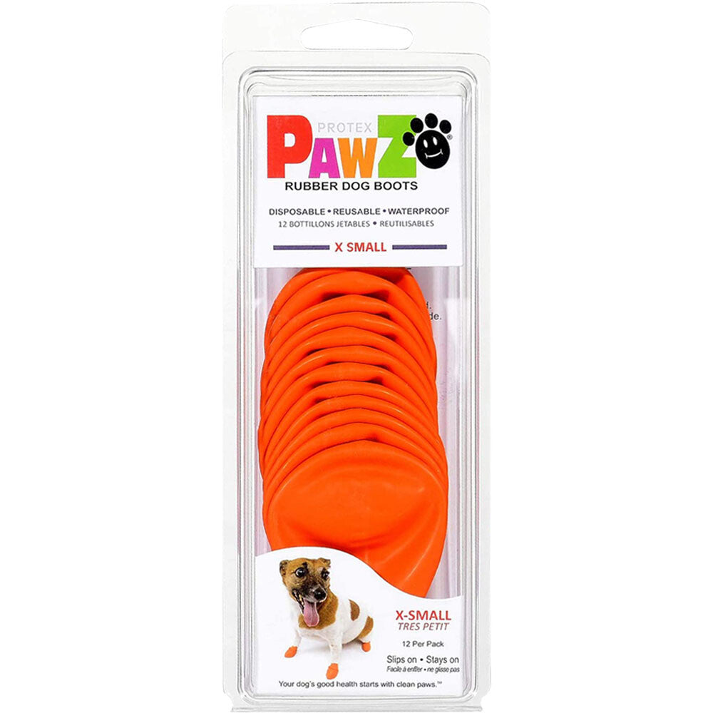 Pawz Botitas Naranjo para Perros Talla XS