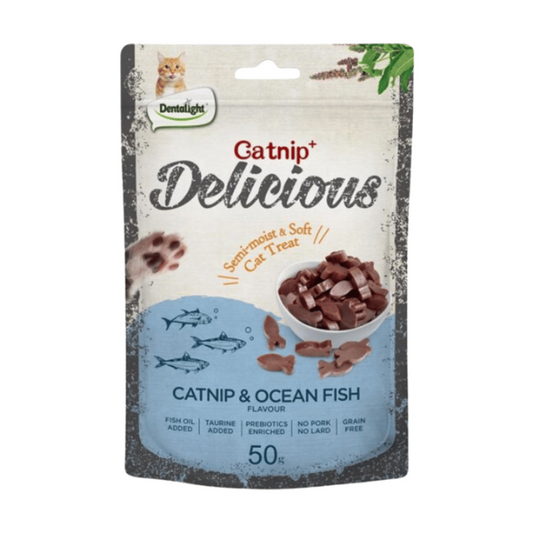 Delicious Catnip y Pescado de Oceano 50 gr