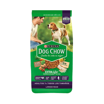 Purina Dog Chow Adulto Longevidad 8 kg - Sin Colorantes