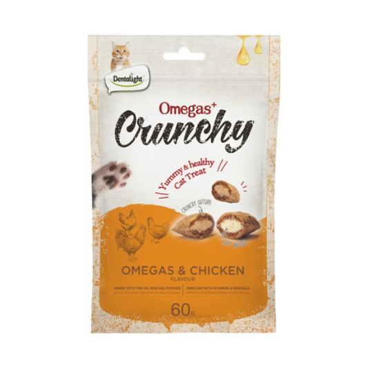 Galleta Rellena Omega y Pollo Crunchy 60 gr