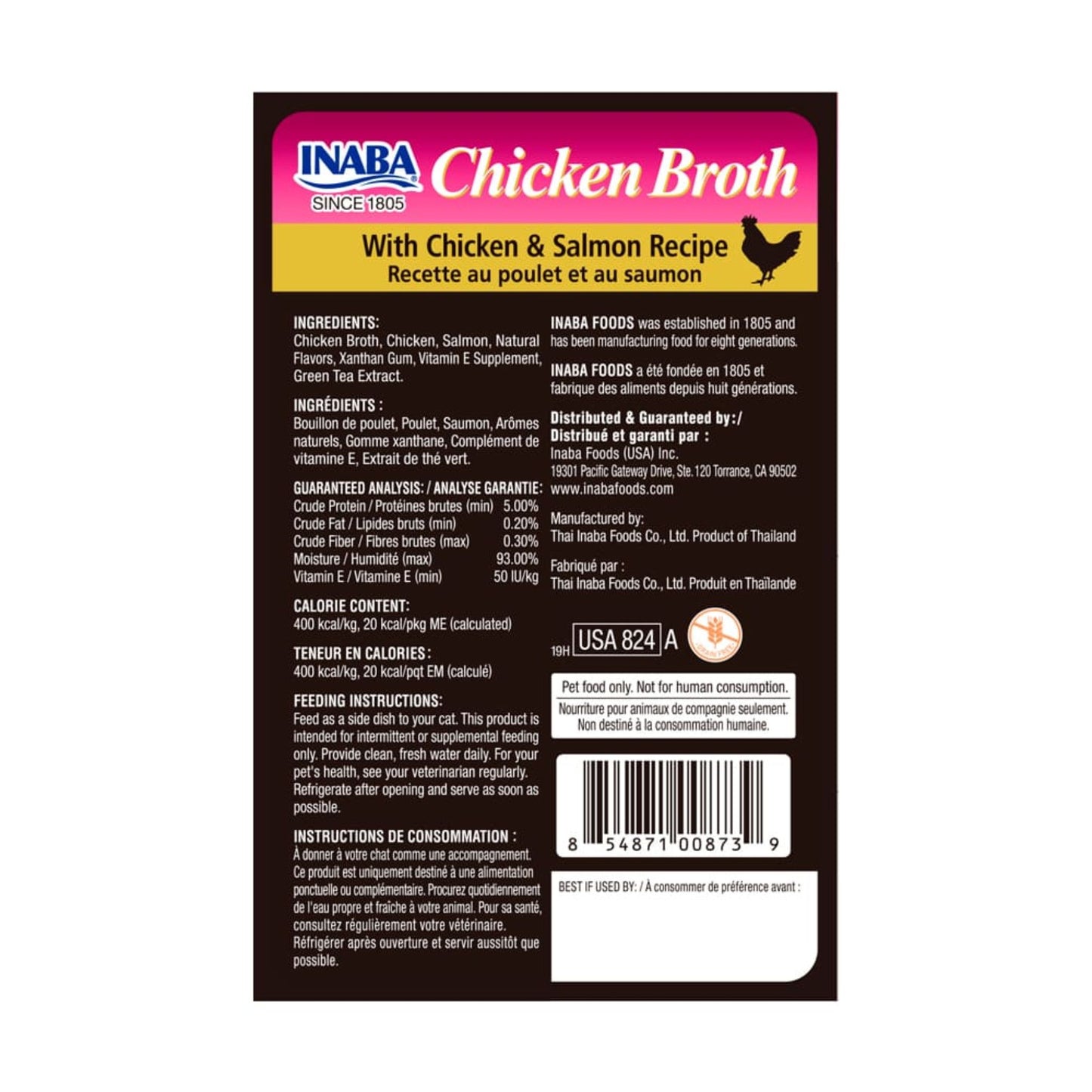Inaba Sachet Chicken Broth Salmón 50 gr