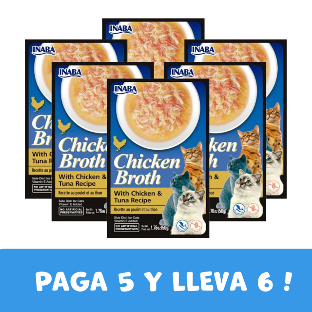 PACK Churu Broth Pollo y Atún 50 gr