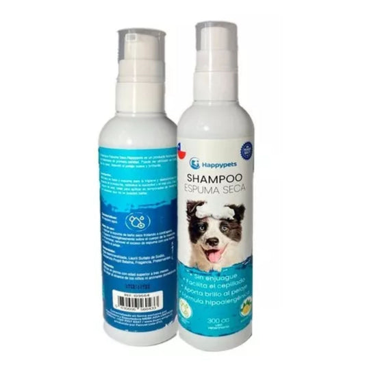 HappyPets Shampoo en Seco Espuma - Perro