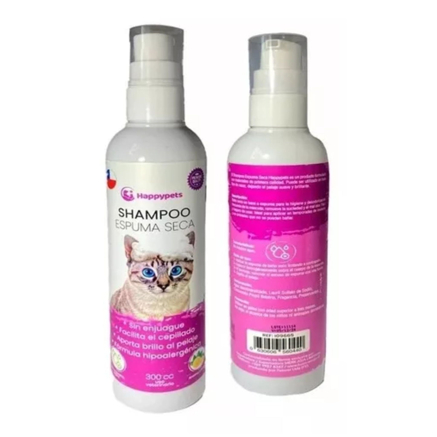 HappyPets Shampoo en Seco Espuma - Gato