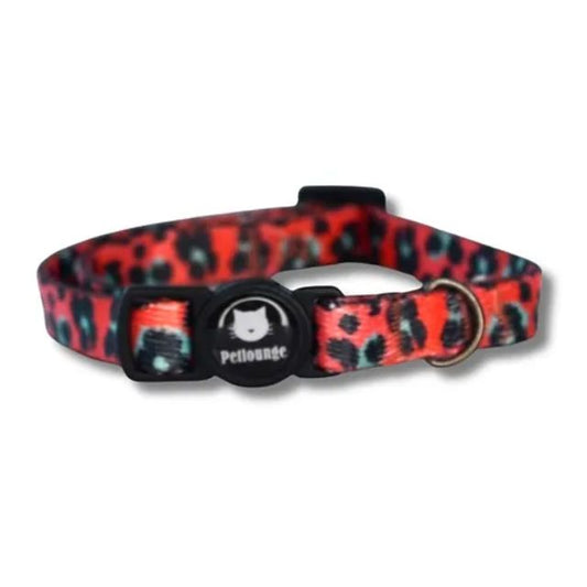 PetLounge Collar Gato - Coral Leopard