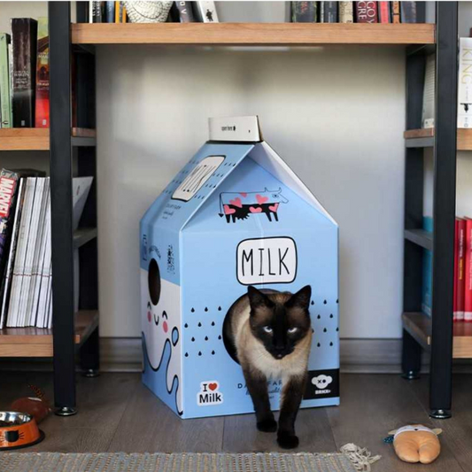 BRNX Rascador con Forma Caja de Leche