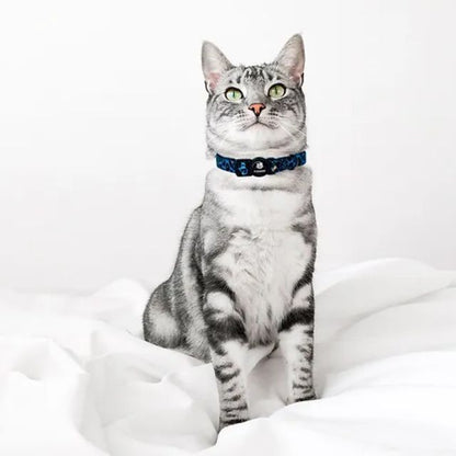 PetLounge Collar Gato - Blue Leopard