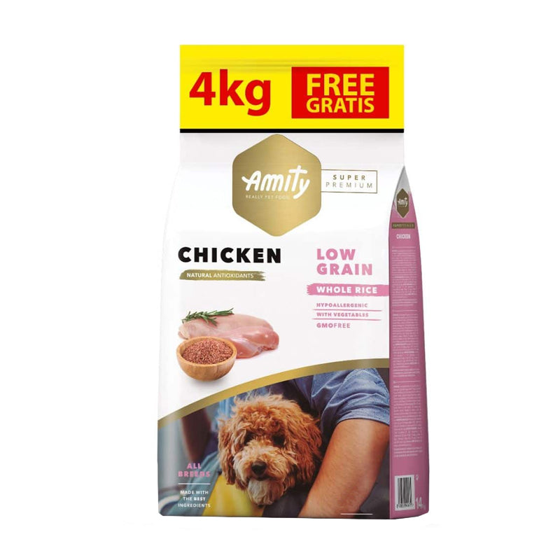 Promoción - Alimento para Perros Amity Chicken Adulto 14 kg + 4 kg Gratis