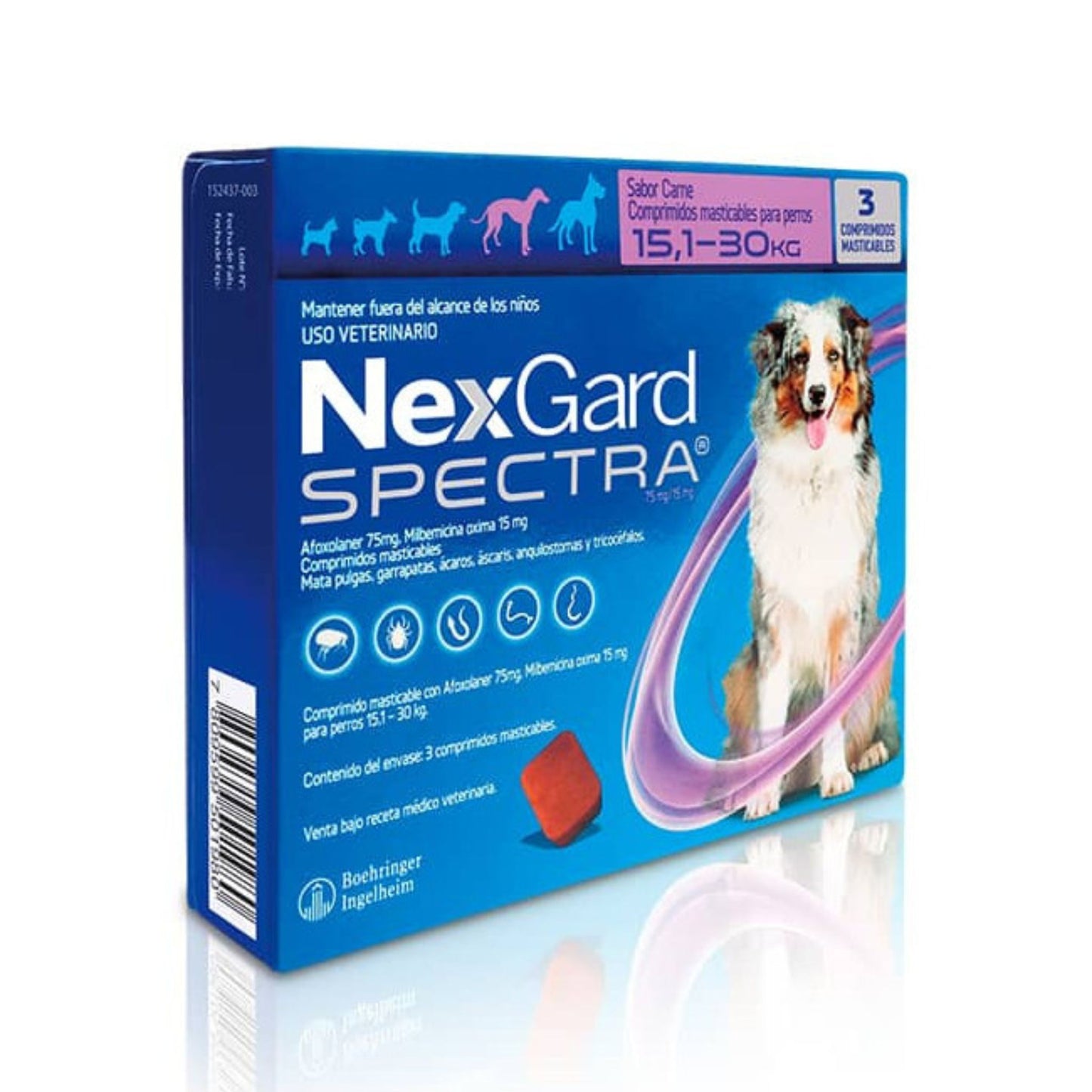 Nexgard Spectra 15 a 30 kg - 2 und