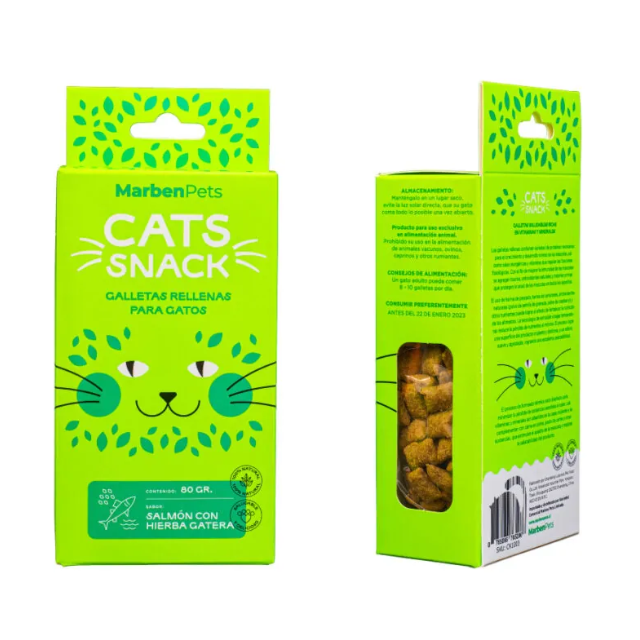 Cats Snack Rellena Salmón con Hierba Gatera 80 gr