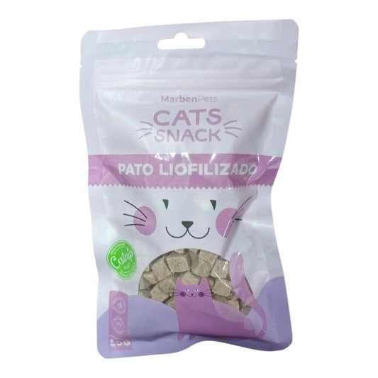 Cats Snack Salmón Liofilizado con Catnip – 50 g