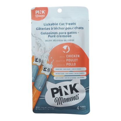 🐱 Pink Moments – Snack cremoso para gatos sabor atún | 4 tubitos