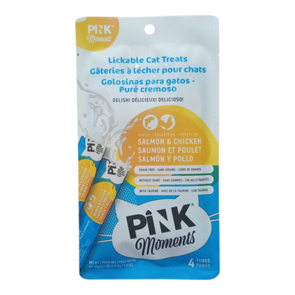 🐱 Pink Moments – Snack cremoso para gatos sabor atún | 4 tubitos
