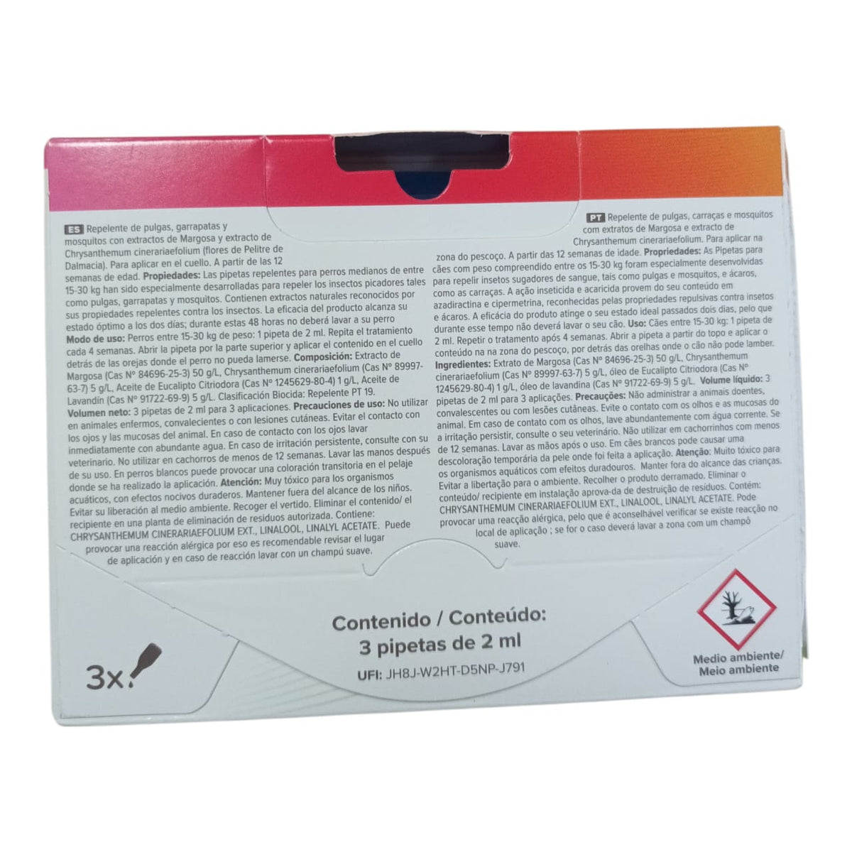 🐶 Pipetas Repelentes Beaphar para Perros Medianos (15 a 30 kg) – 3 unidades