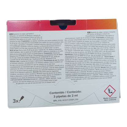 🐶 Pipetas Repelentes Beaphar para Perros Medianos (15 a 30 kg) – 3 unidades