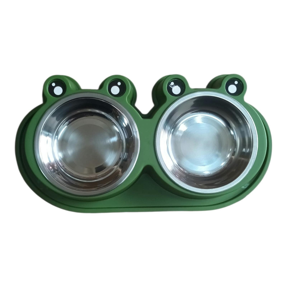 🐸 Plato Doble Antihormigas de Acero Inoxidable