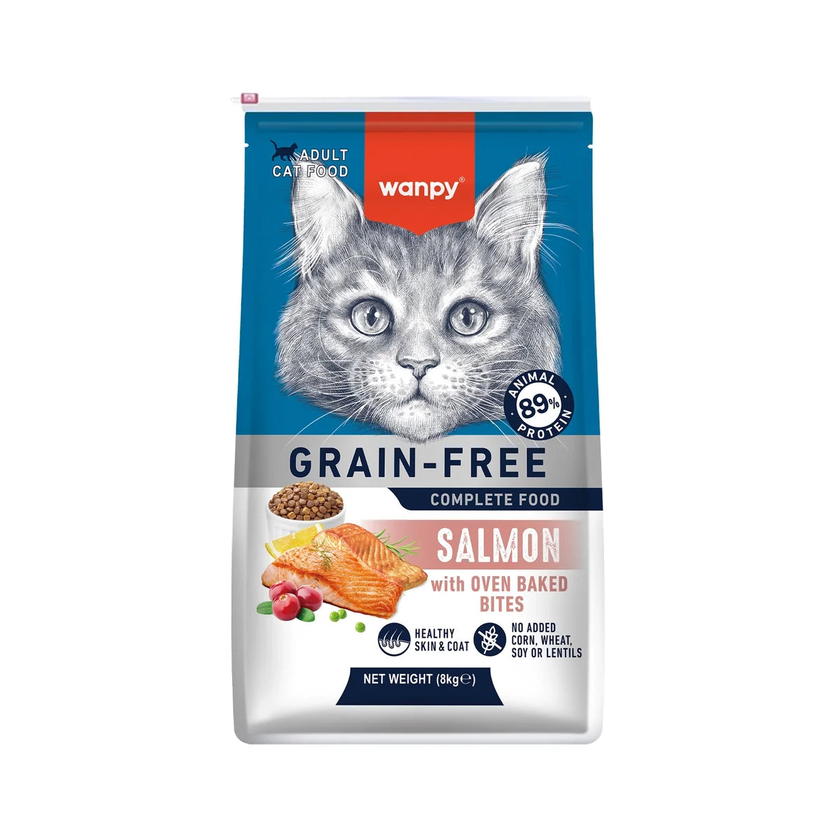 Wanpy Grain Free Cat 8 Kilos Salmon