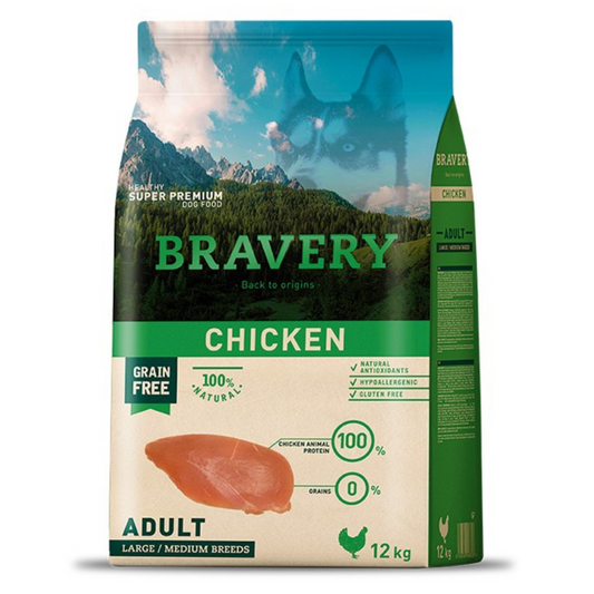 Bravery Chicken Adult Large/Medium Breeds 12 kg