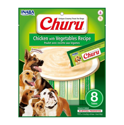 Churu Perros sabor Pollo y Vegetales 160 Grs.