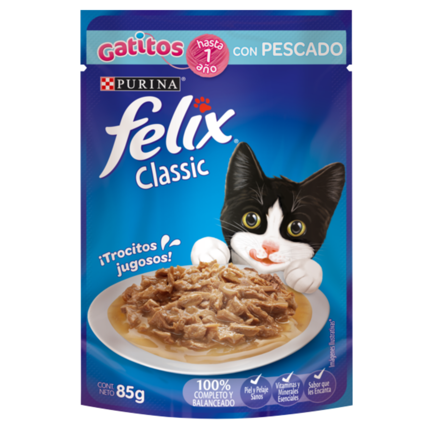 Felix Classic Gatitos Pescado 85 g