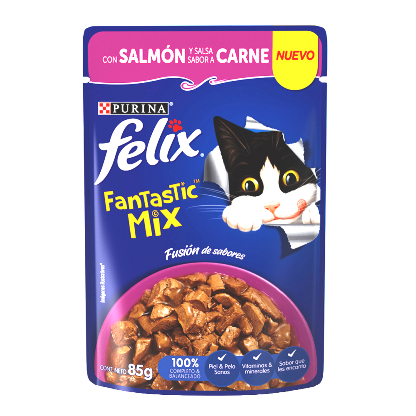Felix Fantastic Mix Salmon-Carne 85 g